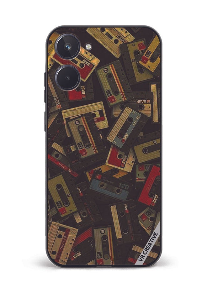 VR CREATIVE Protective Case Cover For Realme 10 Music Carrds Design Multicolour - Image 1