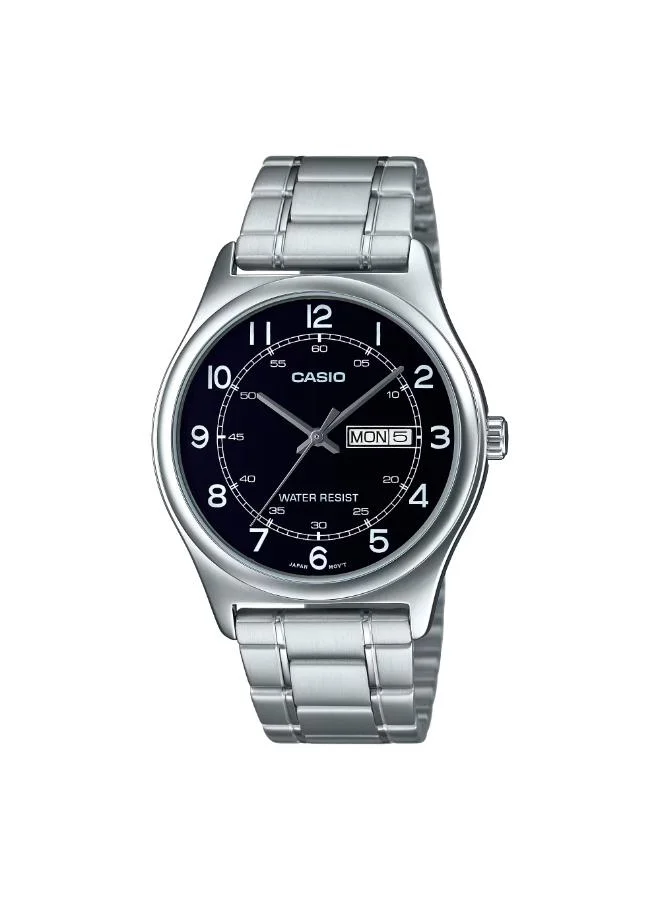 كاسيو Men's Stainless Steel Analog Watch MTP-V006D-1B2UDF - 38 mm
