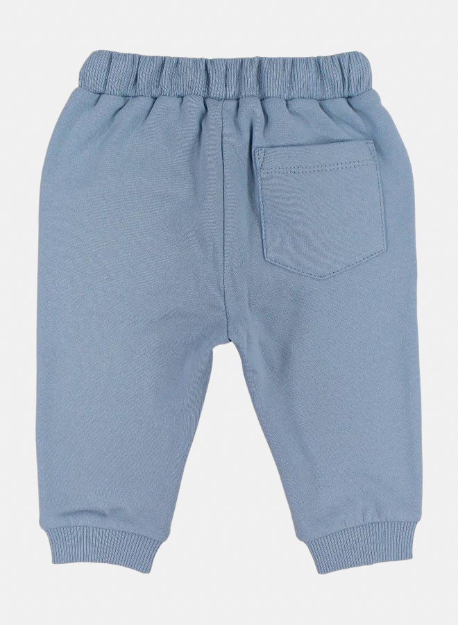 Pompelo Baby Boys Cotton Sweatpants – Light Blue - Image 2