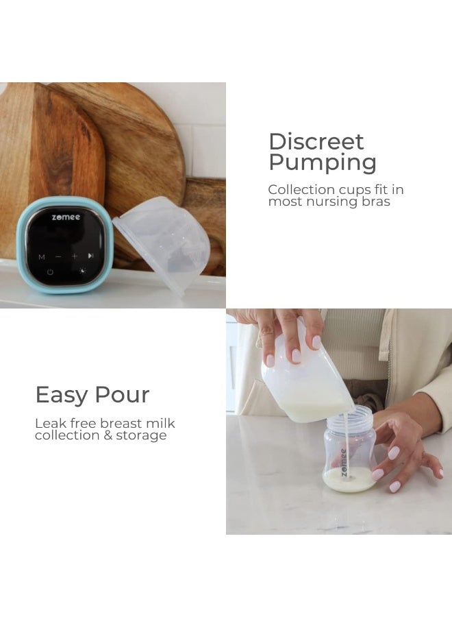 Zomee Zomee Wearable Two Silicone Hands Free Collection Cups - Image 5