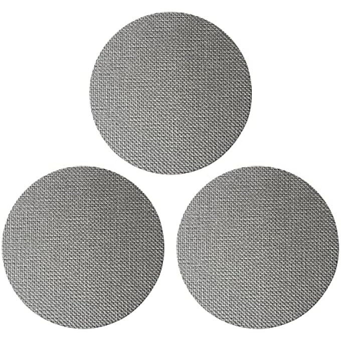 GeeAnkok 3Pcs Professional 535Mm Coffee Puck ScreenEspresso Portafilter Lower Shower ScreenContact ScreenReusable Filter Screen  17Mm Thickness 150Um  Stainless Steel - Image 1