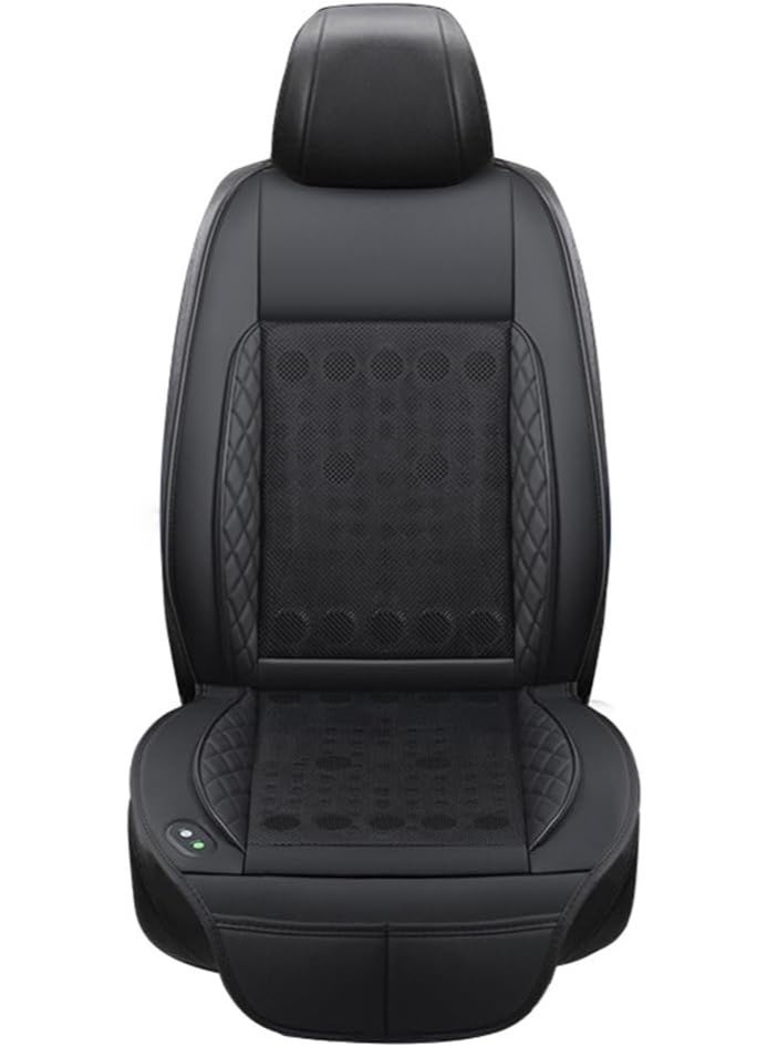 MOCOM Ultimate Summer Cool Car Seat Cushion with 16 Turbo Fans – DC 12V/USB-Powered Ventilated Seat Cooler | Stay Ice-Cold with High-Speed Airflow | No More Sweaty Drives! - Image 1