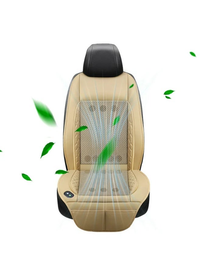 MOCOM Ultimate Summer Cool Car Seat Cushion with 16 Turbo Fans – DC 12V/USB-Powered Ventilated Seat Cooler | Stay Ice-Cold with High-Speed Airflow | No More Sweaty Drives! - Image 3