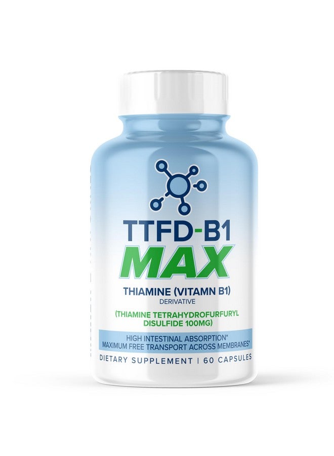 MAXLIFE NATURALS TTFD Thiamine B1 Supplement 60Capsules Made in USA- Thiamine TTFD Vitamin B1 MAX, High-Potency Supplement for Energy & Focus, Supports Healthy Nerve Function & Overall Wellness by MaxLife Naturals - Image 1