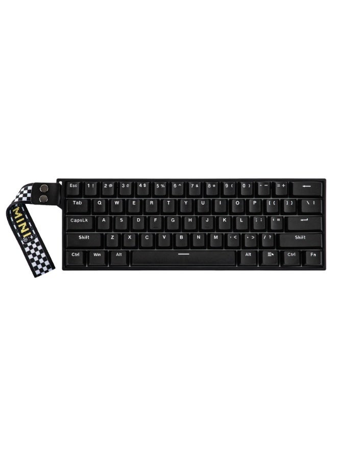 AULA MINI60 HE Standard Wireless Hall Effect Gaming Keyboard 60% 61-Key with Adjustable Actuation Rapid Trigger 0.01mm Sensitivity Tri-Mode Bluetooth 5.0 / 2.4GHz / USB-C RGB Backlit PBT Keycaps SOCD DKS Custom Keyboard for PC Mac - Image 1