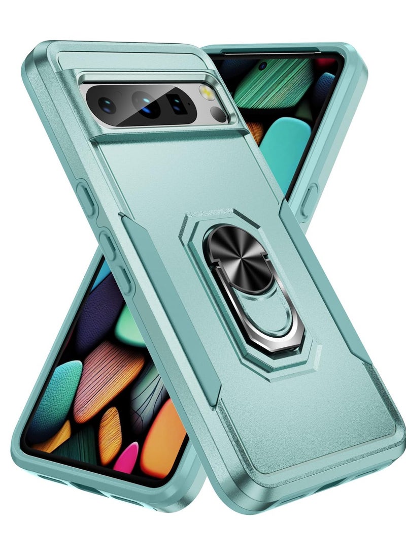 AROAQ Compatible for Google Pixel 8 Pro Defender Phone Case with Kickstand Heavy Duty Shockproof Rugged Protective Bumper Cover - Image 5