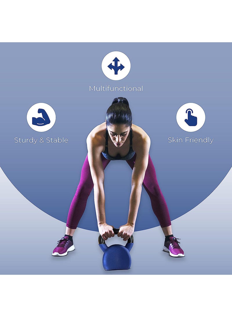 anythingbasic. Kettlebell of 12Kg (26.4LB) Includes 1 * 12Kg (26.4LB) | Material : Iron with Rubber Coat | Exercise, Fitness and Strength Training Weights at Home/Gym | Unisex  - Image 2