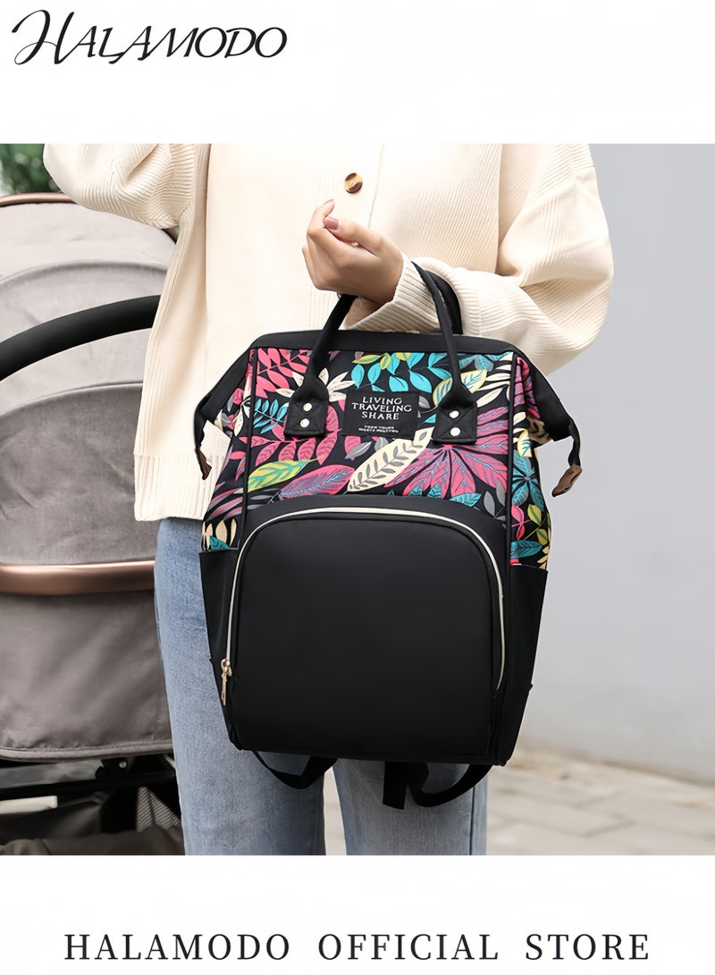 HALAMODO Multifunctional Baby Diaper Bag Backpack Waterproof Travel Nappy Bag with Insulated Bottle Pockets and Large Capacity Comfortable and Durable Backpack for Moms and Dads - Image 2