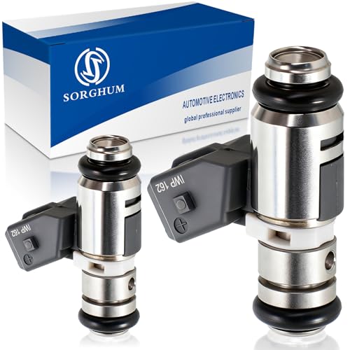 Sorghum Fuel Injectors Set of 2 Compatible with Harley Davidson Softail series 2004 2005 Dyna FLH FLT series 2001 2002 2003 2004 2005 2006 2007 2008 2009 2010 Replace 2760901B IWP162 2760901 - Image 1