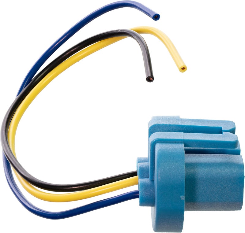 APDTY 95802 Super Bright White High Temp Headlight Bulb Socket Wiring Harness Pigtail Fits 9004 or 9007 Head Light Bulb - Image 4