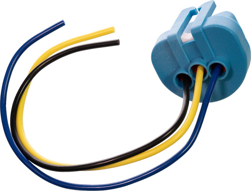 APDTY 95802 Super Bright White High Temp Headlight Bulb Socket Wiring Harness Pigtail Fits 9004 or 9007 Head Light Bulb - Image 2