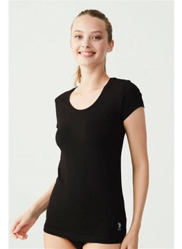 U.S. Polo Assn. Deep Scoop Neck Basic T-Shirt  - Image 1