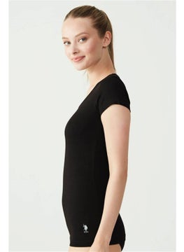 U.S. Polo Assn. Deep Scoop Neck Basic T-Shirt  - Image 2