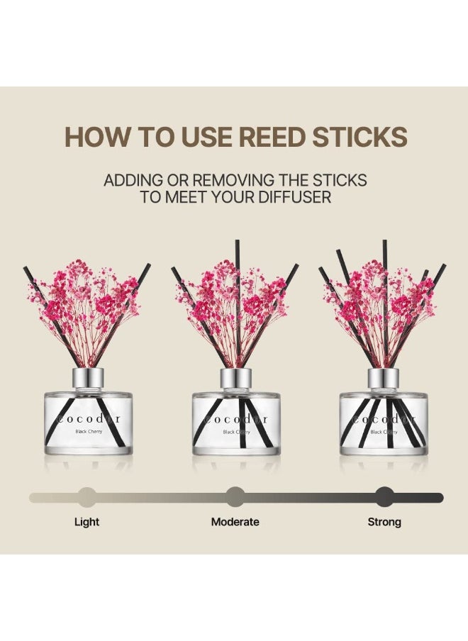 cocodor - Preserved Real Flower Reed Diffuser Rose Perfume Reed Diffuser Set Oil Diffuser And Reed Diffuser Sticks Home Decor And Office Real Flower 6.7Ounce 1Pack - Image 1