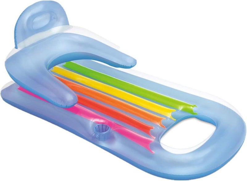N.C Pool Floats, Pool Lounger with Head Pillow, Lake Raft,Swimming Pool Floating Ball - Image 1