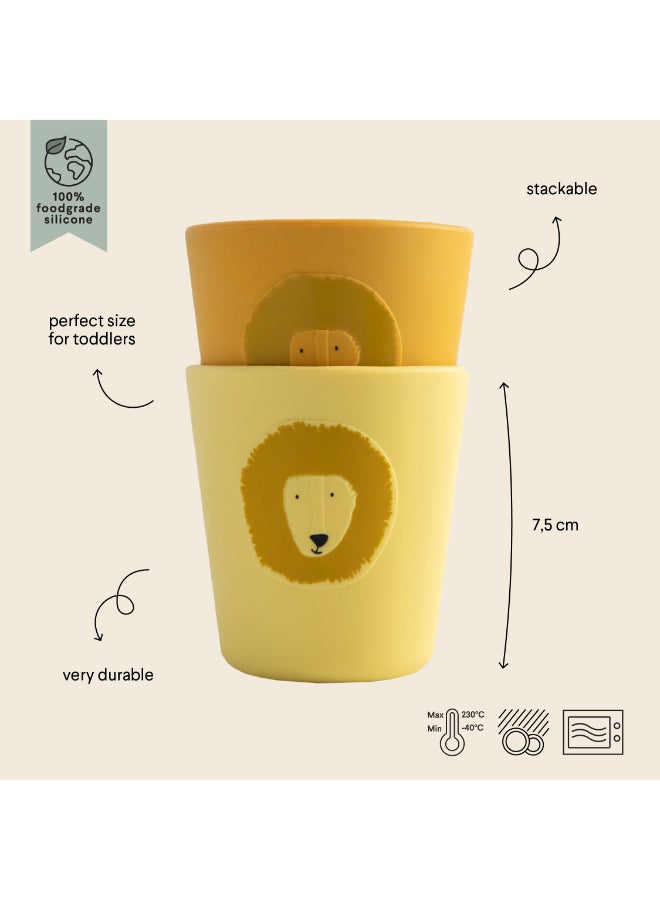 Trixie Silicone Drinking Cup - Pack of 2 - Mr. Lion - Image 2