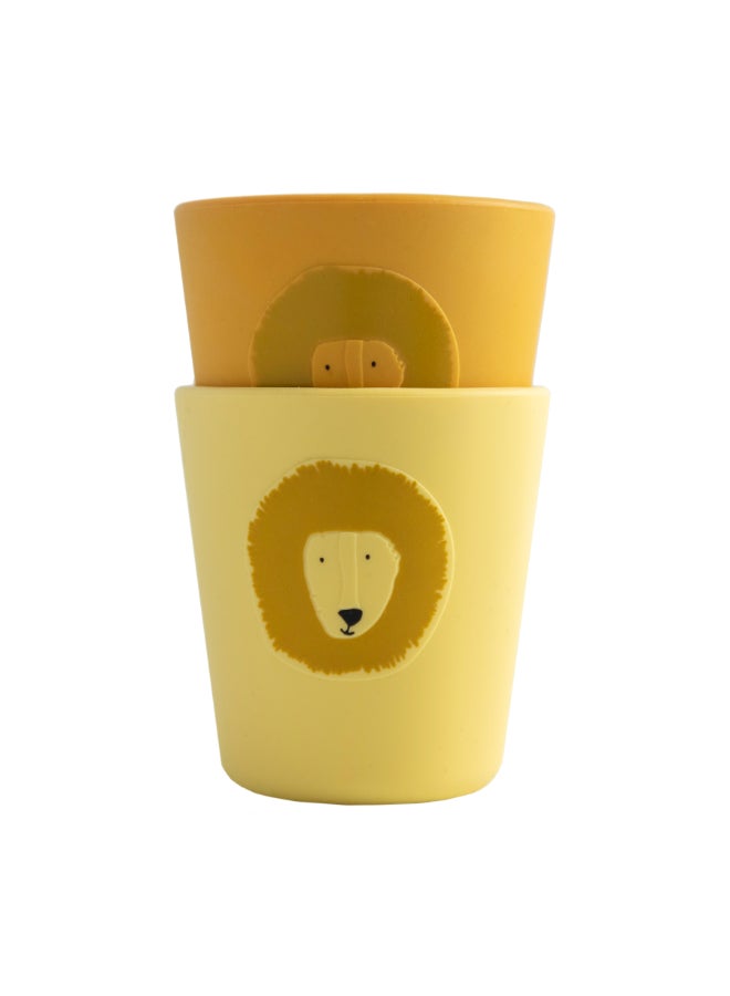 Trixie Silicone Drinking Cup - Pack of 2 - Mr. Lion - Image 1