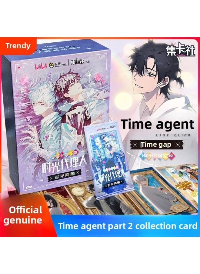 Generic - Collection Of Card Society Time Agent Card Time Gap Second Edition Qiao Ling Lu Guang Cheng Hours Collection Full Box Of Cards-Color:Card Collection Club-nezha Collector's Edition 1 Box Of 16 Packs (retail 10 Yuan Pack) - Image 1