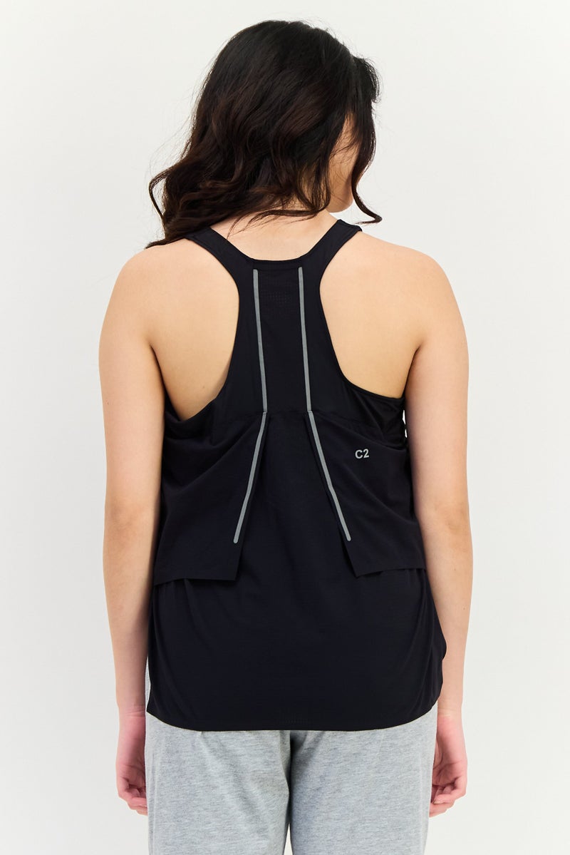 asics Women Sportswear Fit Sleeveless Running Top, Black - Image 3