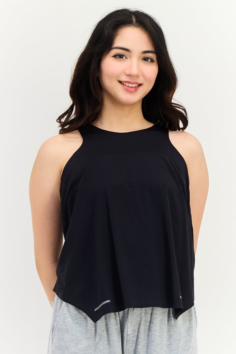 asics Women Sportswear Fit Sleeveless Running Top, Black - Image 1