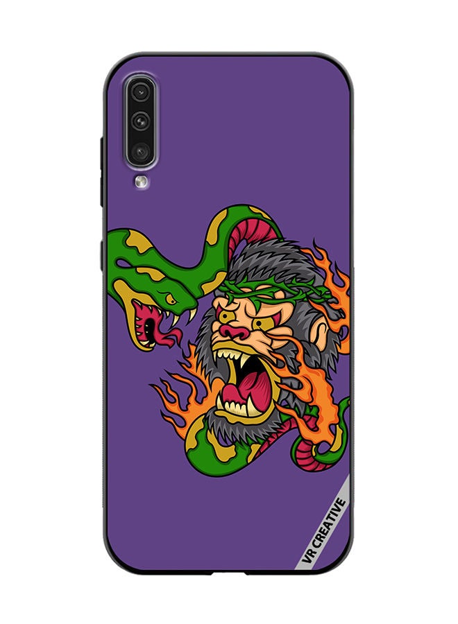 VR CREATIVE Protective Case Cover For Samsung Galaxy A70/A70s King Kong Vs Snake Design Multicolour - Image 1