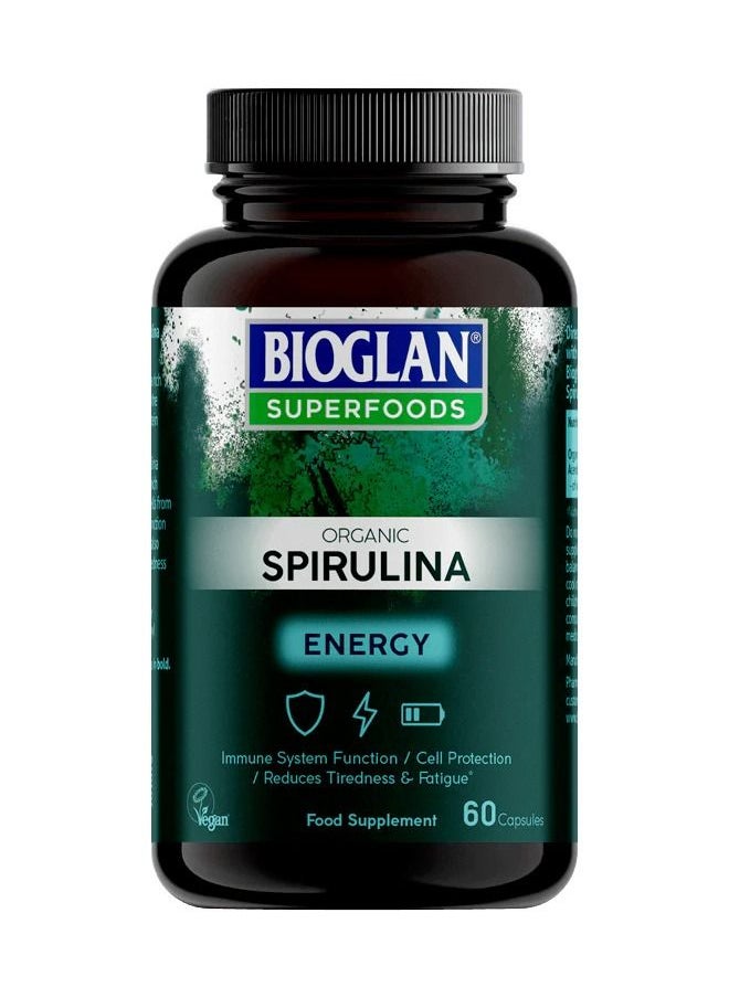 Superfoods Organic Spirulina Capsules 60'S