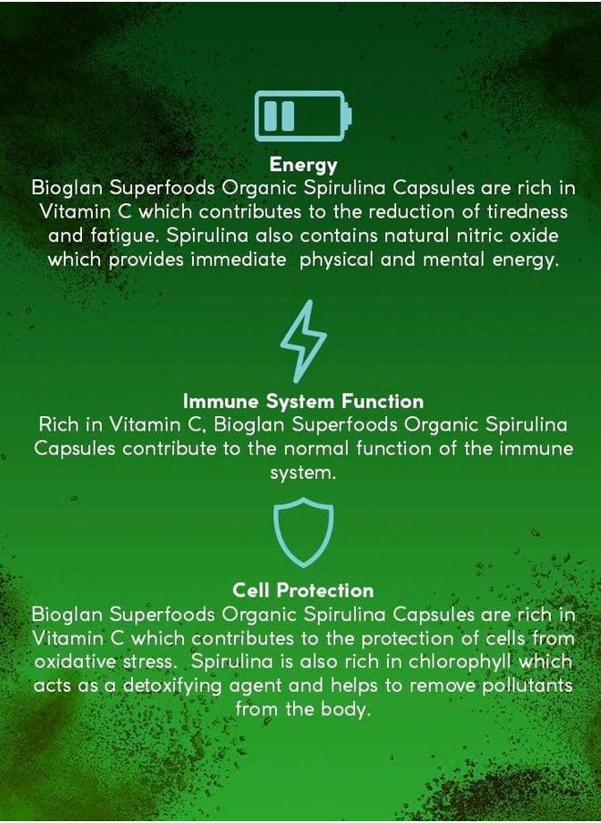Superfoods Organic Spirulina Capsules 60'S