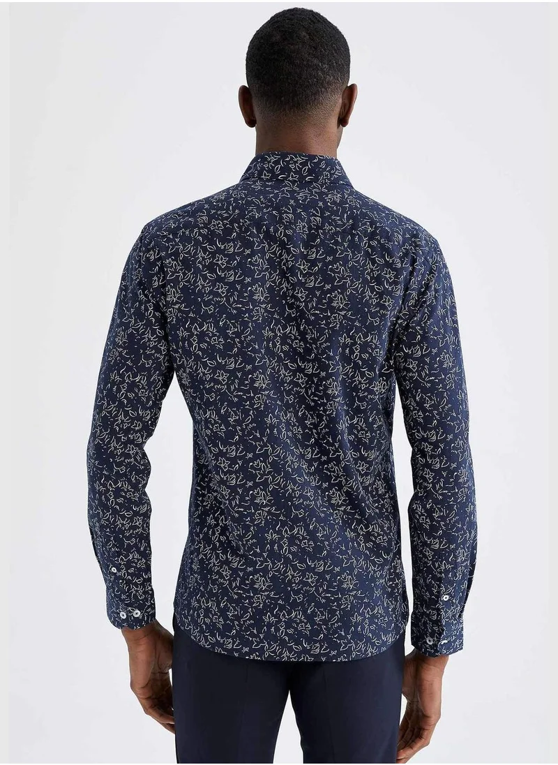 DeFacto Modern Fit Long Sleeve Printed Shirt
