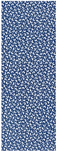 KOMESICHI irodori Japanese Traditional Towel Tenugui Whale 12.99 x 34.64 in with Tenugui Iroha (English Manual) - Image 2