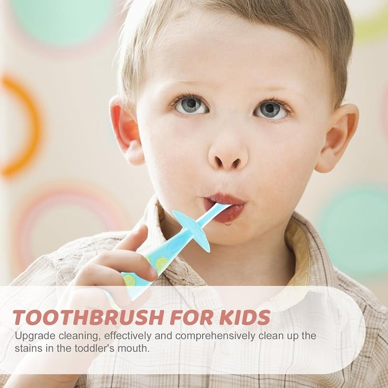 U Shaped Kids Toothbrush For Boys And Girls Deep Cleaning Non Slip Soft Bristles - Image 3