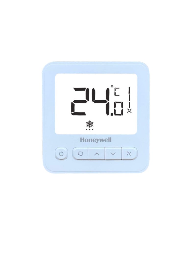 Honeywell - Honeywell Digital Thermostat WS8 Extra large LCD White Back light Display 2 Pipe Heat Cool With Manual or Automatic 3Speed Fan Control  Suitable for Chiller Compressor HVAC System 230V - Image 1