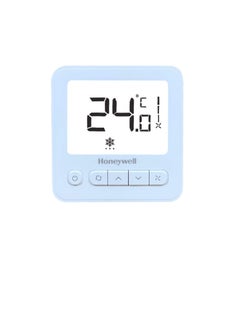 Honeywell Honeywell Digital Thermostat WS8 Extra large LCD White Back light Display 2 Pipe Heat Cool With Manual or Automatic 3Speed Fan Control  Suitable for Chiller Compressor HVAC System 230V  - Image 1