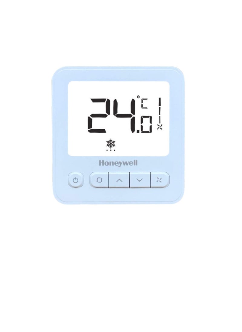 Honeywell - Honeywell Digital Thermostat WS8 Extra large LCD White Back light Display 2 Pipe Heat Cool With Manual or Automatic 3Speed Fan Control  Suitable for Chiller Compressor HVAC System 230V - Image 1