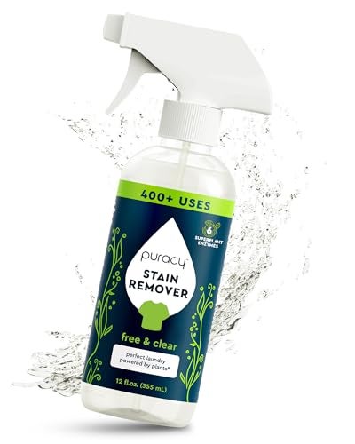 Puracy Stain Remover, Travel and Laundry Stain Cleaner for Clothes, Baby Essentials, Kids Stains, Oil and Fabric Spot Cleaner, Unscented (Stain Remover Spray, 12 fl oz) - Image 1