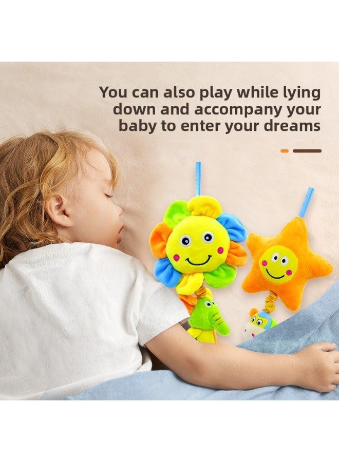 Baby Plush Toys 0-1 Year Old Early Education Intelligence Soothing Sleep Doll Music Toys Sensory Development Soft Stuffed Toys-Color:sunflower - Image 4