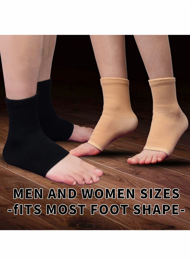 Excefore Black Ankle Support Brace 1 Pair, Plantar Fasciitis Socks, Breathable Anti-Slip Compression Sleeve for Sprained Ankle, Ligament Damage, Achilles Tendonitis, Swelling, Pain Relief, Sports  - Image 4