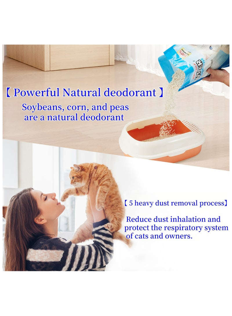 ANTIER 24L（10KG）Pure tofu cat litter Original,Flushable,Ultra Absorbent and Fast Drying, 100% Natural Ingredients Litter,Clumping,Really Dust-Free,  Effective odor control and Embraced by UAE Pet Lovers! - Image 5