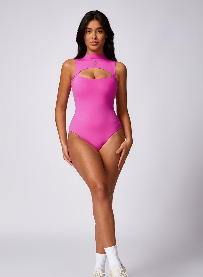 KAWN.YOGA Womens Sleeveless High-Neck Bodysuit - Image 2