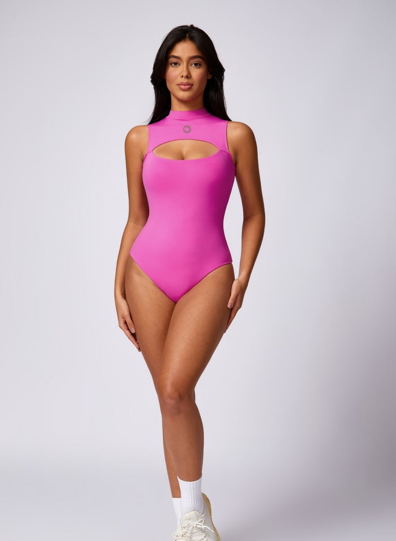 KAWN.YOGA Womens Sleeveless High-Neck Bodysuit - Image 1