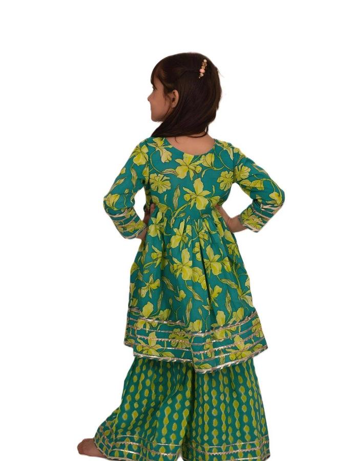 Maithili Embellished Printed V-Neck Kurta and Pants Set - Image 3