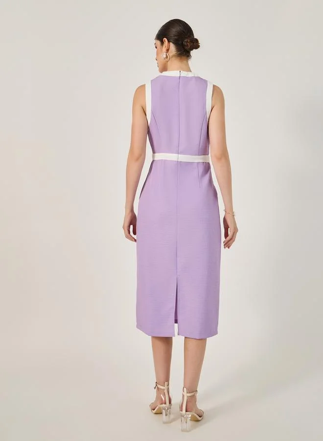 Styli Lilac Sleeveless Dress