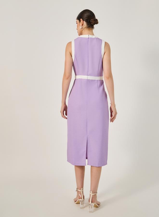 ستايلي فستان ليلاك بلا أكمام - Image 5