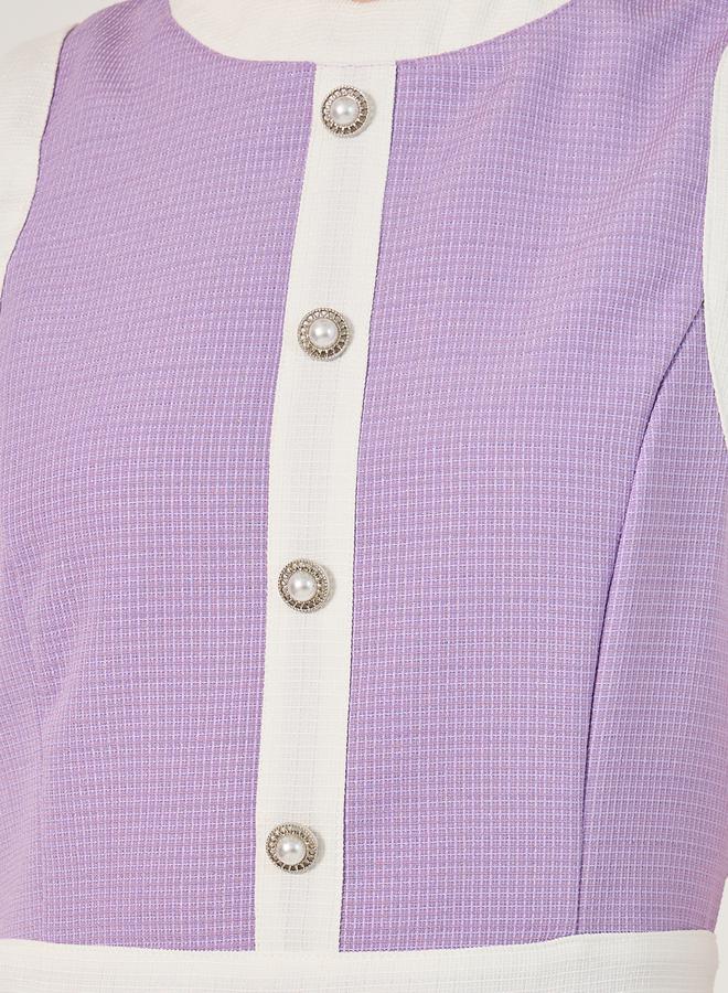 ستايلي فستان ليلاك بلا أكمام - Image 4