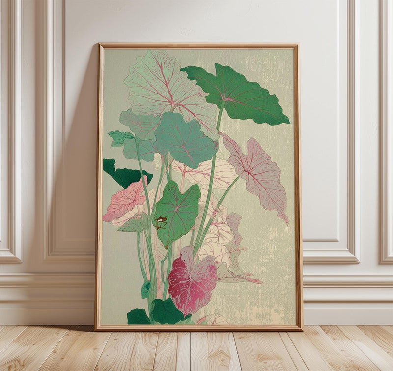 TNESSENTIAL Caladium Plant Poster, Vintage Botanical Print, Tropical Home Decor - Image 1