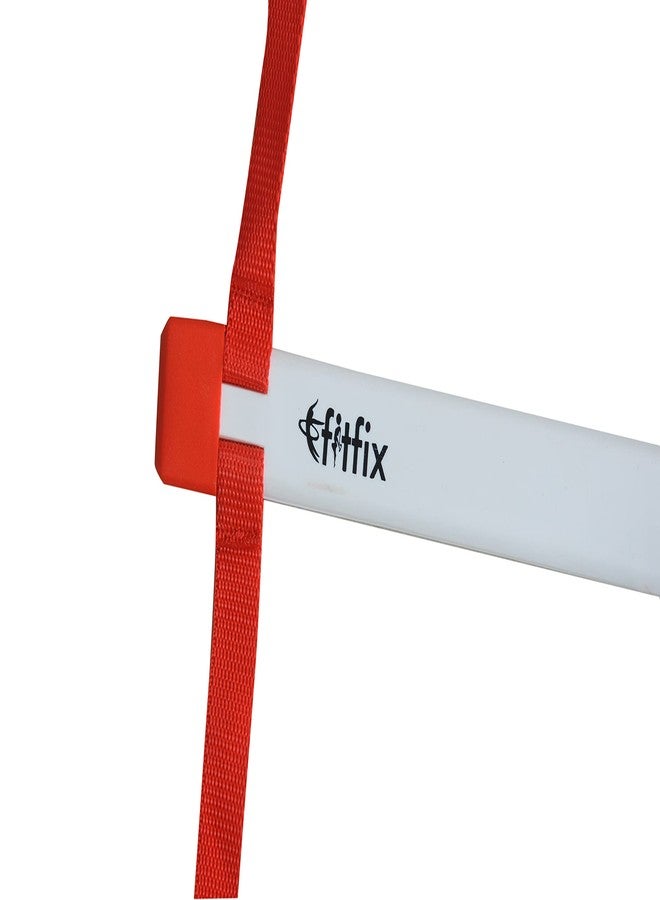 Fitfix® Premium Speed Flat and Heavy Fix Rungs Agility Ladder Track and Field Sports Training Football & Any Sports Super Speed Agility Drills (4 Meter, Flat White fix rungs Ladder Length 4 Meter - Image 4