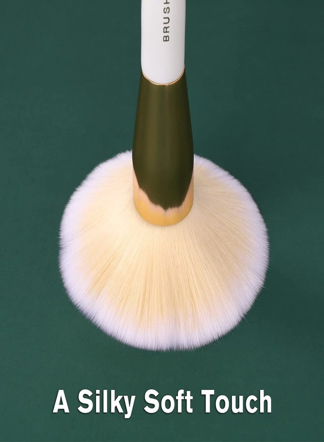 Brush Master Makeup Brushes Set 10Pcs Professional Kabuki Foundation Eyeshadow Blush Blending Lip Full Face Cosmetic Kit W/Makeup Brush Set with Holder - Image 3