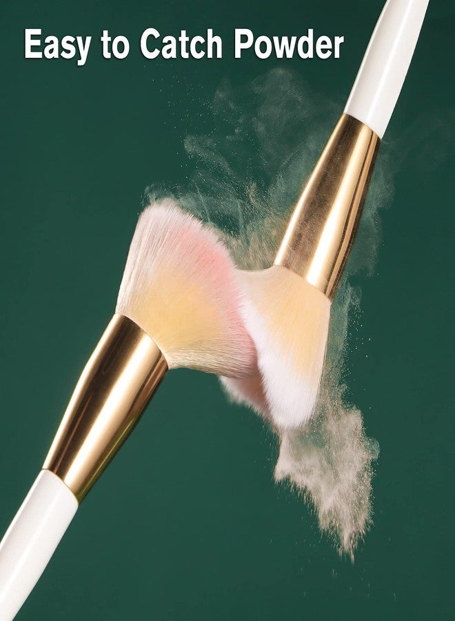 Brush Master Makeup Brushes Set 10Pcs Professional Kabuki Foundation Eyeshadow Blush Blending Lip Full Face Cosmetic Kit W/Makeup Brush Set with Holder - Image 4