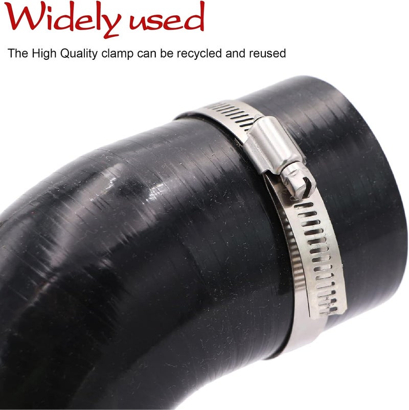 TuoLauthon 90 Degree 2 Inch Elbow Coupler Hose with 2 Clamps - Image 4