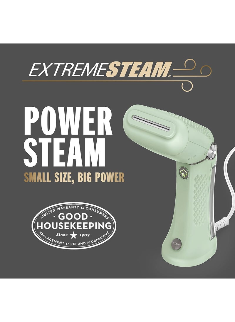 CONAIR Conair Handheld Garment Steamer for Clothes  Power Steam Small Size Big Power  Great for Home Office or Travel with Dual Voltage for Worldwide Use Mint Green  - Image 2