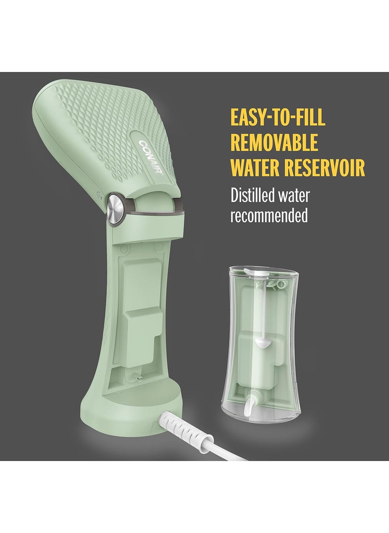 CONAIR Conair Handheld Garment Steamer for Clothes  Power Steam Small Size Big Power  Great for Home Office or Travel with Dual Voltage for Worldwide Use Mint Green  - Image 4